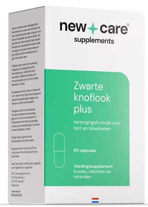 NEW CARE ZWARTE KNOFLOOK PLUS 60ST